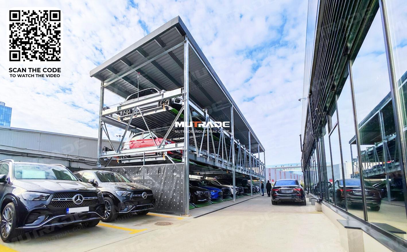 Successful Installation of Mutrade BDP-3 Puzzle Parking System at Autoklass Pipera – Mercedes-Benz Dealership in Bucharest ブカレストのメルセデス・ベンツ・ディーラー、アウトクラス・ピペラでのムトレードBDP-3パズル・パーキング・システムの設置に成功