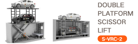 S-VRC-2、デュアルプラットフォームシザーリフト。